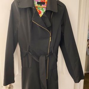 Steve Madden rain coat, mid-length; Sz L